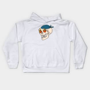 Flaming Skull Kids Hoodie